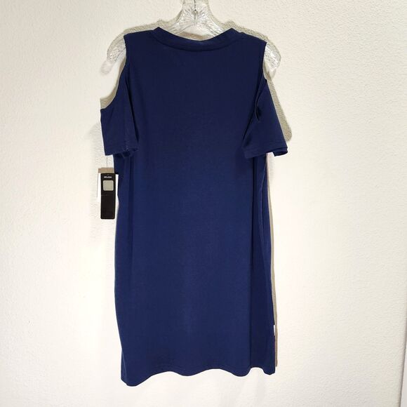 New England Patriots Mini-Dress Womens Size L Cold Shoulder NFL Gameday Tailgate - Picture 4 of 9